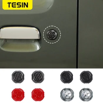 TESIN 2PCS דלת המכונית מפתח ג 'ק לקצץ להגן קישוט מכסה על סוזוקי ג' ימיני JB64 JB64W JB74 JB74W 2007-2022 החיצוני אביזרים