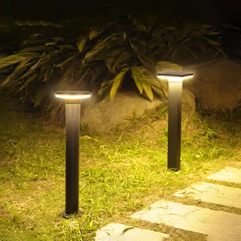 חיצונית אטימות IP65 הדשא אור אלומיניום ביתיים נוף אור בגינה דשא בחצר מרובע עגול הסטיגמה מנורת רצפה