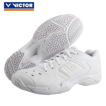 מקורי חדש ויקטור בדמינטון נעליים לנשימה לבן נגד נעל יציבה נעלי ספורט לגברים, נשים P9200TD