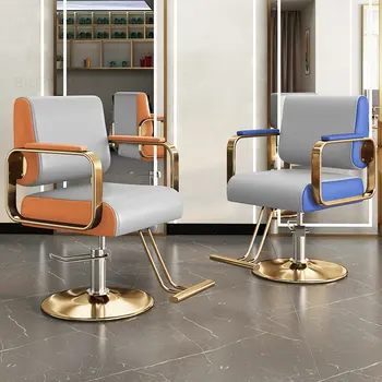 יוקרה ספר כיסאות מודרניים זהב נירוסטה ספרות כסאות סלון Liftable כיסאות מסתובבים colchones רהיטים היי
