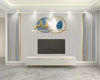 beibehang מותאם אישית חדש אופנה papier peint רקע הטלוויזיה המודרנית הסלון טפט סרט טלוויזיה קישוט טפט