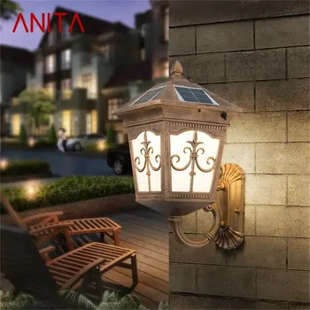 אניטה חיצוני וול אור Led פטיו שמש מודרניים מנורות קיר LED עמיד למים תאורה מרפסת מרפסת חצר הוילה