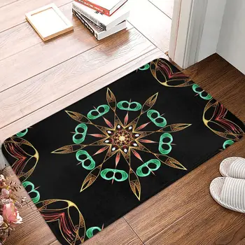 ראסטי כוכבים Mandala עין הרע החלקה השטיח לשטיח בסלון שטיח הרצפה שטיח דלת הכניסה תפאורה