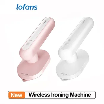Lofans Mini Wireless גיהוץ, מכונת חימום מהיר 90° סיבוב חכמה, כוח נייד מחשב כף יד קיטור ברזל