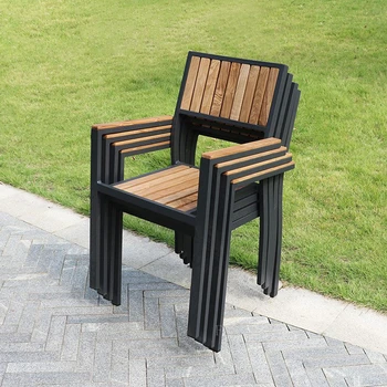 חיצונית כיסא גן כסא האוכל הכיסא ריהוט גן מרפסת שולחן כיסאות כורסא ריהוט גן מעץ, פינת אוכל כיסאות