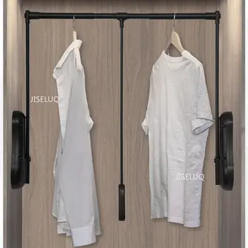 ריבאונד חומרה דעיכת קרוס בר של נפתחת הקולב לבגדים בארון סגסוגת אלומיניום אוטומטי