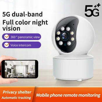 5G 1080P IP Wifi, מצלמת אבטחה SurveillanceMini מצלמה צג מלא צבע ראיית לילה Vigilancia אלחוטית מקורה מצלמת אינטרנט