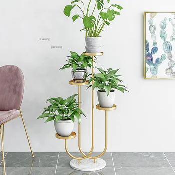 Multi-layer פינה צמח אחסון מדף בסלון מרפסת קומה בסגנון פרח עומד נורדי השינה בלובי המלון פרח עציץ מדפים