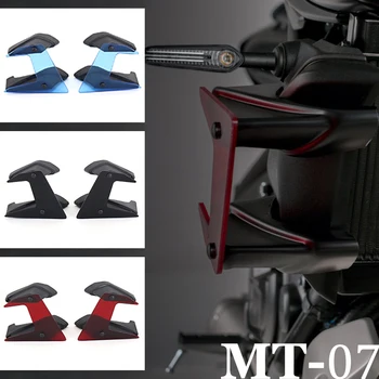 3 צבעים אופנוע אביזרים צד Downforce עירום ספוילרים קבוע Winglet Fairing האגף העלה מגינים על ימאהה MT-07 MT 07 MT07