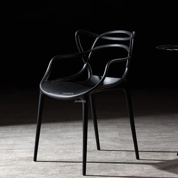 נורדי פלסטיק כסאות אוכל יצירתי משק פנאי חדר שינה כיסא איפור מודרני, חדר אוכל, כיסאות חדר אוכל ריהוט