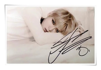 TVXQ קים ז 'ונג ג' ה ג 'ה ג' ונג חתום חתם עם עט התמונה המקורית לתמונה החדשה קוריאנית freeshipping 09.2016 08