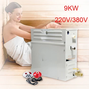9KW מחולל קיטור עבור מקלחת 220V/380V הביתה מכונת אדים סאונה ציוד סאונה, אמבט ספא מקלחת אדים עם בקר דיגיטלי