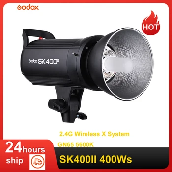 Godox SK400II מקצועי קומפקטי 400Ws סטודיו הבזק Strobe אור מובנה Godox האלחוטי של 2.4 G X מערכת GN65 5600K