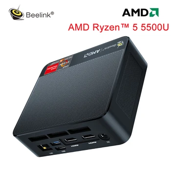 Beelink SER5 AMD Ryzen 5 5500U מיני PC של Windows 11 Pro 16GB 500GB SSD WIFI6 BT5.2 4K שולחן העבודה MINI PC Gamer המחשב לעומת SER5 PRO