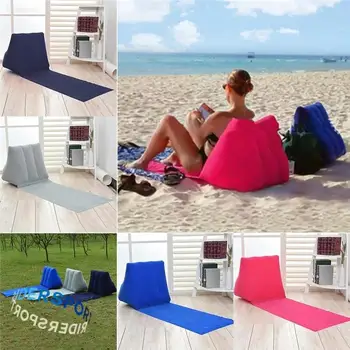 חיצונית נסיעה מחצלת קמפינג מתנפח הכיסא אוויר חוף רך שטיח נייד להירגע משענת הגב כרית קיפול כרית המושב החוף