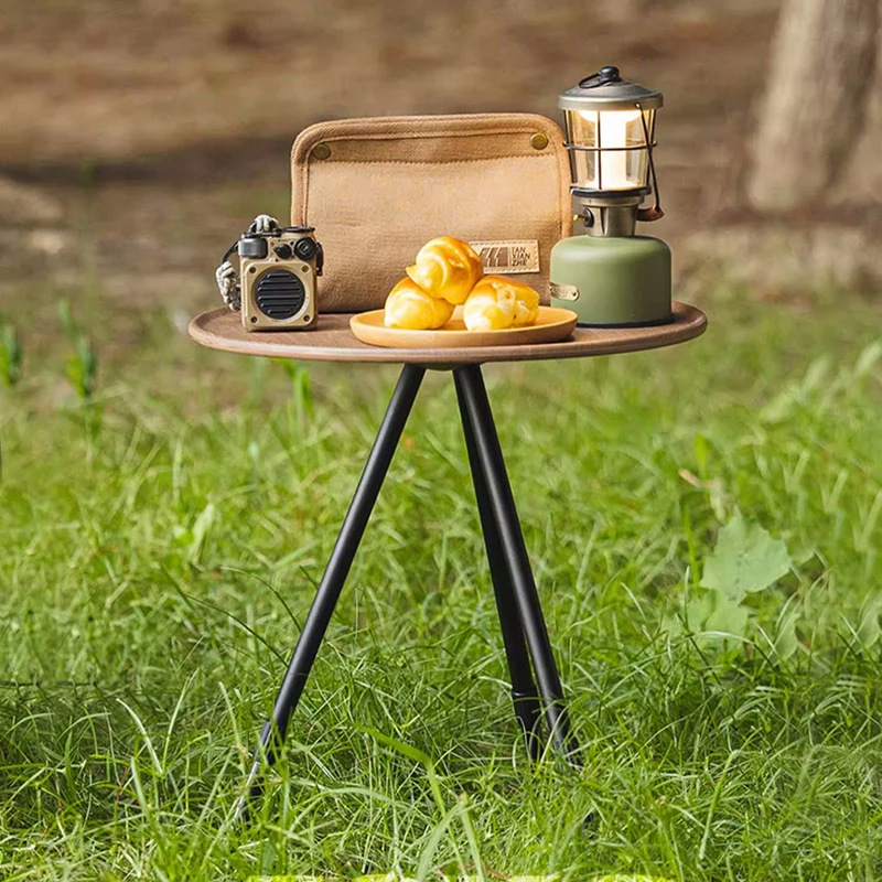 קמפינג שולחנות קפה קיפול קטן נייד Glamping שולחן המטבח דיג מסה Dobravel מחנאות ריהוט גן MZY35XP - 0