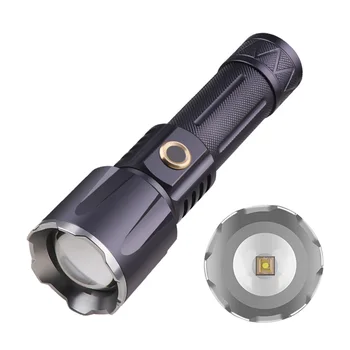 פנס LED סופר מבריק לפיד נטענת USB אור קמפינג עמיד למים פנס פנס חיצוני אור חירום עבודה המנורה