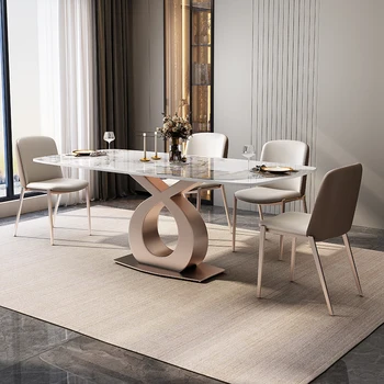 מיובא רוק צלחת שולחן מודרני אור פשוט יוקרה high-end יצירתי מלבני הנורדי, שולחן סלון, חדר משפחה קטנה.