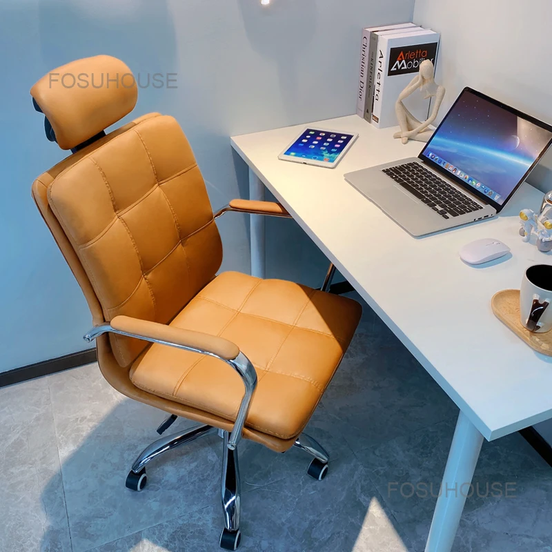 נורדי ללמוד כיסאות במשרד, בחדר השינה להרים מסתובב בבית כיסא המחשב פשוט ריהוט משרדי משענת גיימר כורסה כיסא משרדי - 0