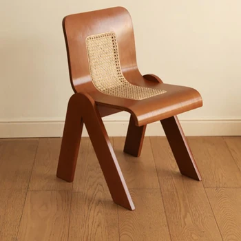 מבטאים ימי הביניים האוכל הכיסא הוואבי-סאבי הרוח הכיסא מעוקל חזרה האוכל כיסא רטרו קש עץ מלא המחקר הספה בבית ריהוט