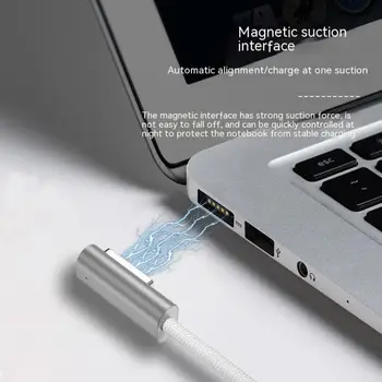 1.8 מ ' 100W סגסוגת אבץ תקע מתאם USB Type-C כדי Magsafe 1 2 הנייד טעינה מהירה כבל ממיר כבל ה-Macbook Air Pro