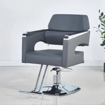 קוסמטיקה כיסא שחור לשטוף שמפו כורסה מתכווננת מסתובב יופי כיסא מתכת Sillas De Barberia Profesional פטיו קישוט