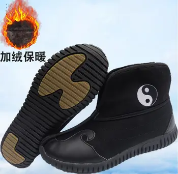 EU36~46 חורף&סתיו חמים נזיר שאולין קונג פו מגפיים הטאואיסטית נעלי טאי צ 'י טאי צ' י נעלי וושו זן אומנויות לחימה נעליים HQ0031