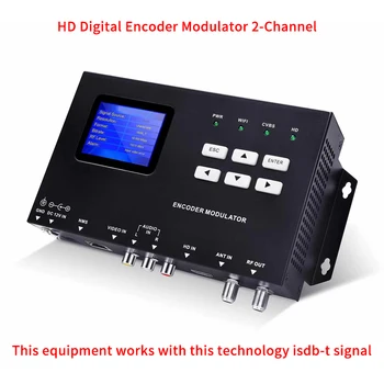 משלוח חינם HD דיגיטלי מקודד אפנן 2-Channel HDMI ל-RF (ISDBT) ,דיגיטלי בחזית ציוד טלוויזיה בכבלים