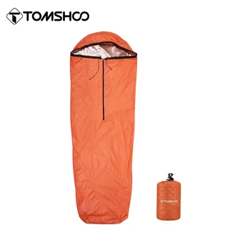 Tomshoo חירום שק שינה קל משקל עמיד למים תרמי שק שינה ציוד הישרדות עבור טיולים חיצוני מחנה אספקה דברים