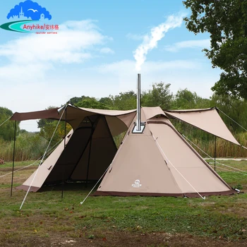 חיצוני קמפינג אוהל שטח גדול Bimodal מקלט אוהל עם פתיחת ארובה
