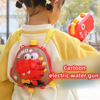 ילדים חשמלי קריקטורה מים אקדח צעצוע אוטומטי קיבולת גדולה תרמיל Watergun צעצועים קיץ חיצונית ירי בריכת שחייה צעצוע