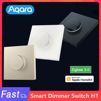Aqara H1 חכם דימר אלחוטי כפתור ההפעלה המסתובב Zigbee 3.0 שליטה מרחוק על הבית החכם אור הנורה וילון לעבוד עם האפליקציה Homekit
