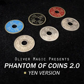 פנטום של מטבעות 2.0 (ין) נוסח קסמים מטבעות מופיע שינוי צבע Magia קוסם לסגור אשליות גימיקים מנטליסט