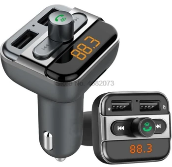 על ידי DHL או Fedex 20pcs 12V-24V משדר FM דיבורית Bluetooth לרכב ערכות MP3 תצוגת LCD לשחק TF כרטיס USB מטען לרכב bt20