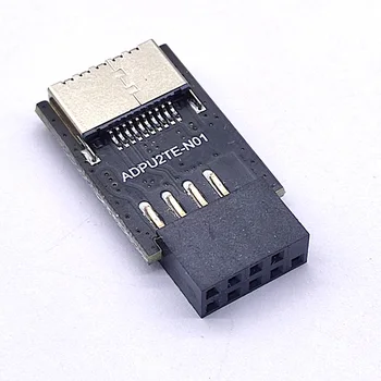 האם USB2.0 9Pin להקליד-גרסה/ 9Pin להקליד-E ממיר USB3.2 סוג-E ממשק כותרת מתאם USB 2.0 כרטיס הרחבה