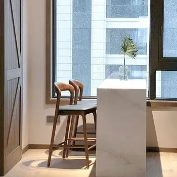 אופנתי אוכל עץ הכיסא המודרני מעצב האיכות האירופאית האלגנטית האוכל הכיסא נייטרלי טרקלין Mobili Per La Casa עיצוב הבית