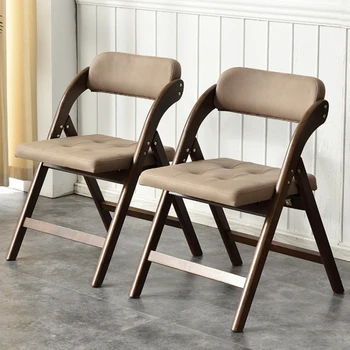 מתקפל האוכל כסא עץ מלא משק הבית הנורדי השולחן המודרני פשוטה משרד נייד פגישה צואה רהיטים
