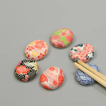 6 יח ' בסגנון יפני קרמיקה מקלות אכילה רב בעל דפוסי קישוט חמוד