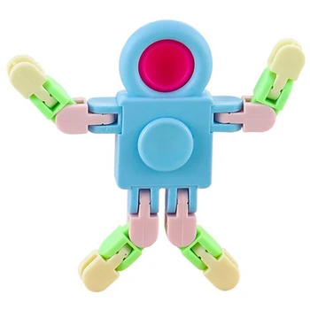 עיוות מכני צעצועים להגדיר את האצבע כיף רובוט צעצועים עבור הילד.