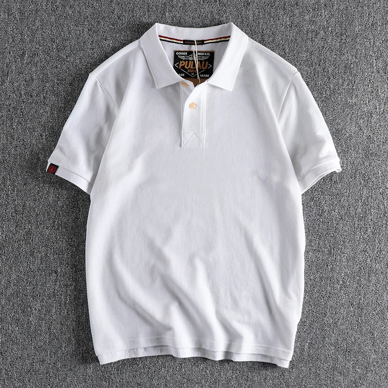 2023 מוצק צבע חרוזים רשת חולצת פולו גברים אופנה נוער פולו צוואר קצר שרוול העליון החולצה 150 - 0