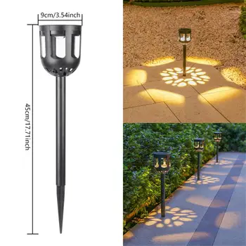 LED סולארית הקרקע Plug אור הדשא המנורה יצירתי כף הרגל במצב עמיד למים חצר פארק גן מדרגות-תאורה דקורטיבית