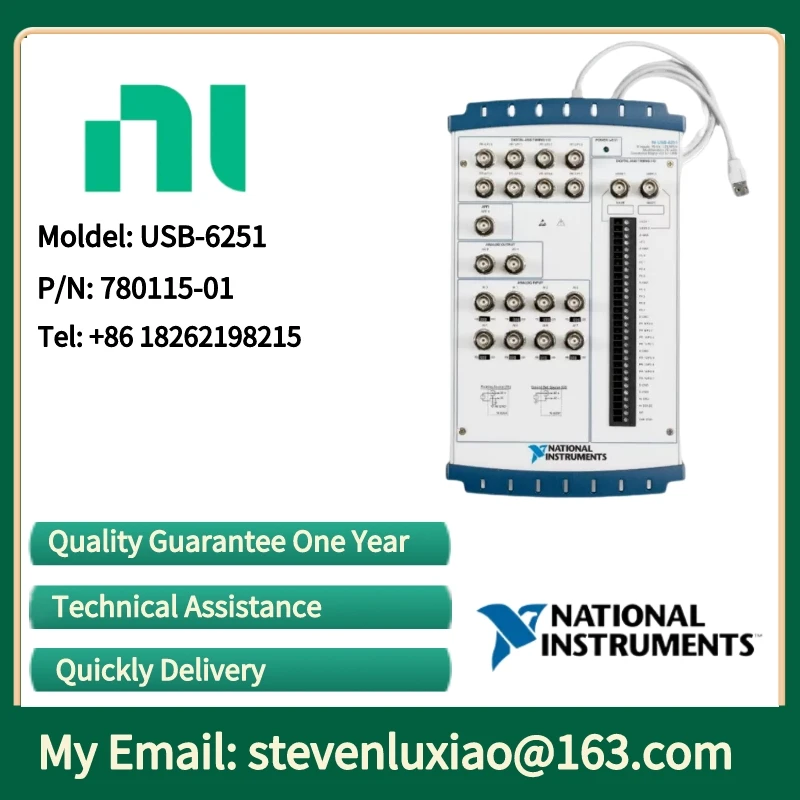 NI USB-6251 780115-01 USB-6251 מציע analog i/O דיגיטלי i/O, שני 32 סיביות מונים/טיימרים, דיגיטלי מעורר - 0