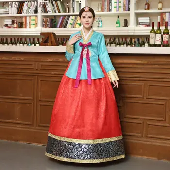 קוריאני ההאנבוק הזה שמלת נשים קוריאני תחפושת לאומית ההאנבוק הזה קוריאני מסורתי שמלה KK2255 Y