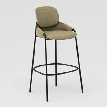 מודרני ברזל יצוק בר כיסא מסעדה רהיטים בר כסאות נוח משענת גב יצירתי פנאי המטבח כסאות בר