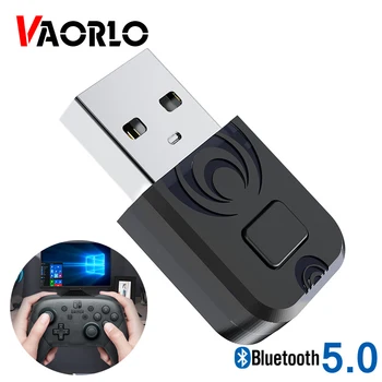 VAORLO USB Dongle להתמודד עם ממיר Gamepad עבור Xbox אחד PS4 S Switch Pro Wireless Controller מחשב Bluetooth בקר מתאם