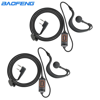 2/5PCS Baoefeng אוזניות מיקרופון אצבע דיבור / שידור האוזניות UV-5R אביזרים UV-13 PRO UV-S9 בנוסף, ה-UV8000D אוזניות RT662 BF-888S