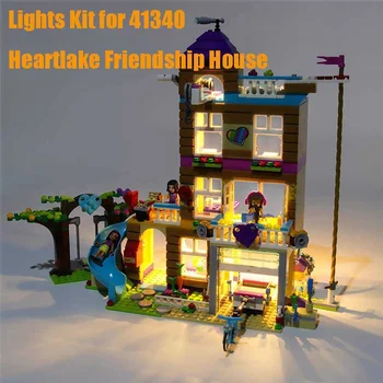 אור LED ערכת סט לגו 41340 חברים Heartlake בית ידידות אבני בניין לבנים-לא כולל לגו דגם