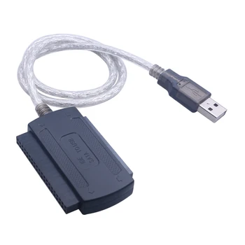 איכות גבוהה 3 in 1 USB 2.0 IDE, SATA 5.25 S-ATA 2.5 3.5 אינץ ' כונן קשיח דיסק קשיח כבל מתאם עבור מחשב נייד ממיר