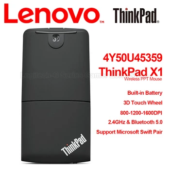 חדש Lenovo ThinkPad X1 עכבר אלחוטי עם 1600DPI Bluetooth 5.0 תמיכה של Microsoft סוויפט זוג 3D Touch 