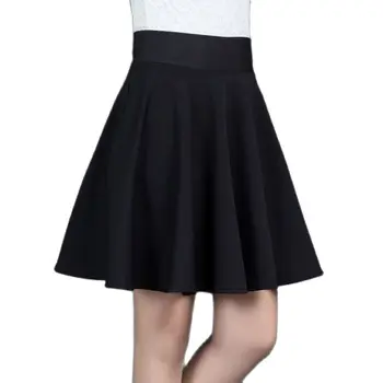 חצאית קצרה של נשים בסיסי מכנסיים חצאית אופנה מגוונים שחור מזדמן מיני סקייטבורד Slim Fit קפלים פלאפי חצאית 2023 חדש